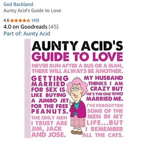 Aunty Acid's Guide to Love Book